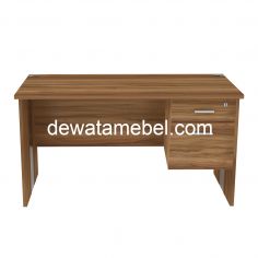 Meja Kantor Ukuran 140 - MD 1475 + MD H02 / Teakwood